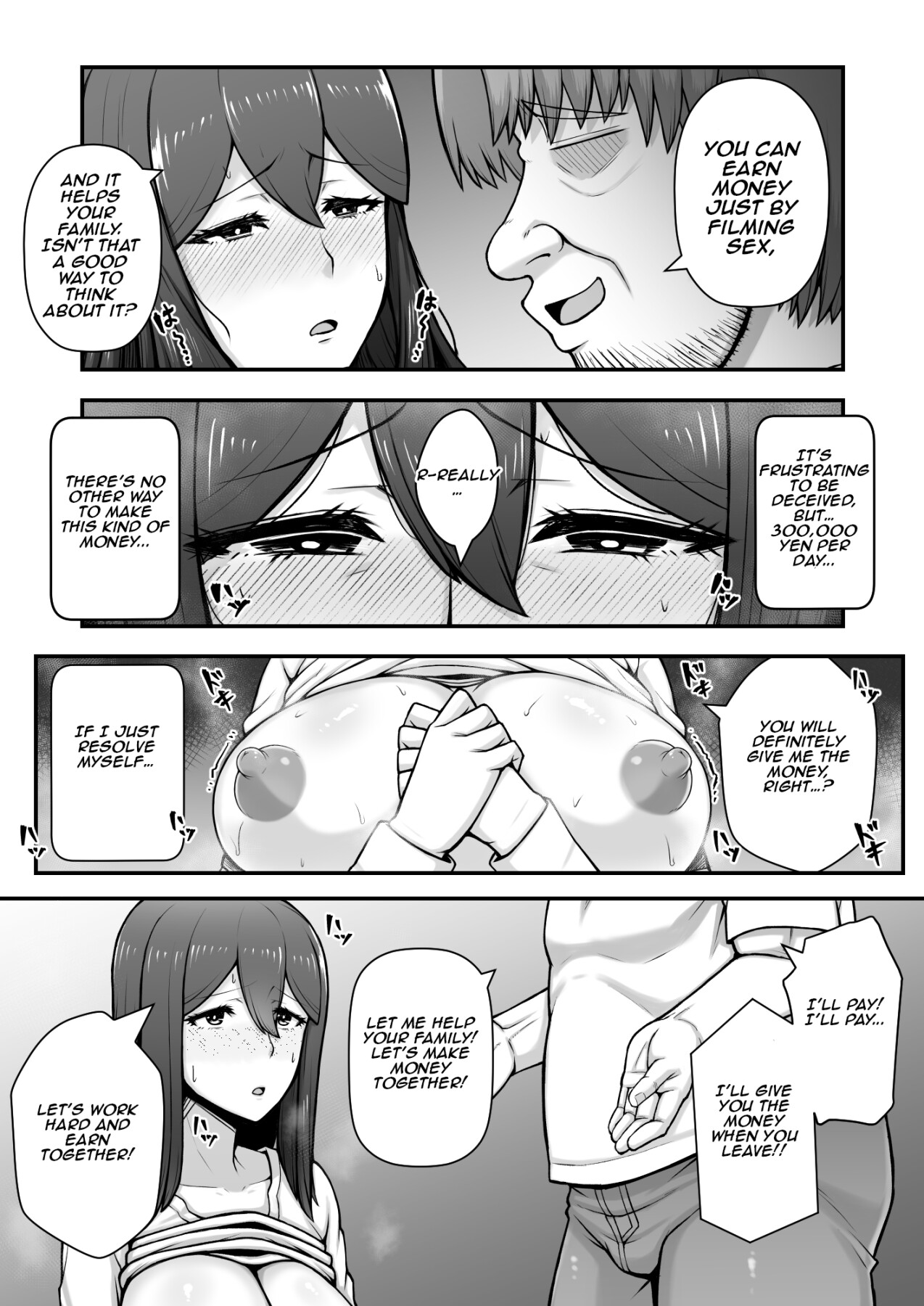 Hentai Manga Comic-She was a lewd housewife who falls into depravity for money-Read-10
